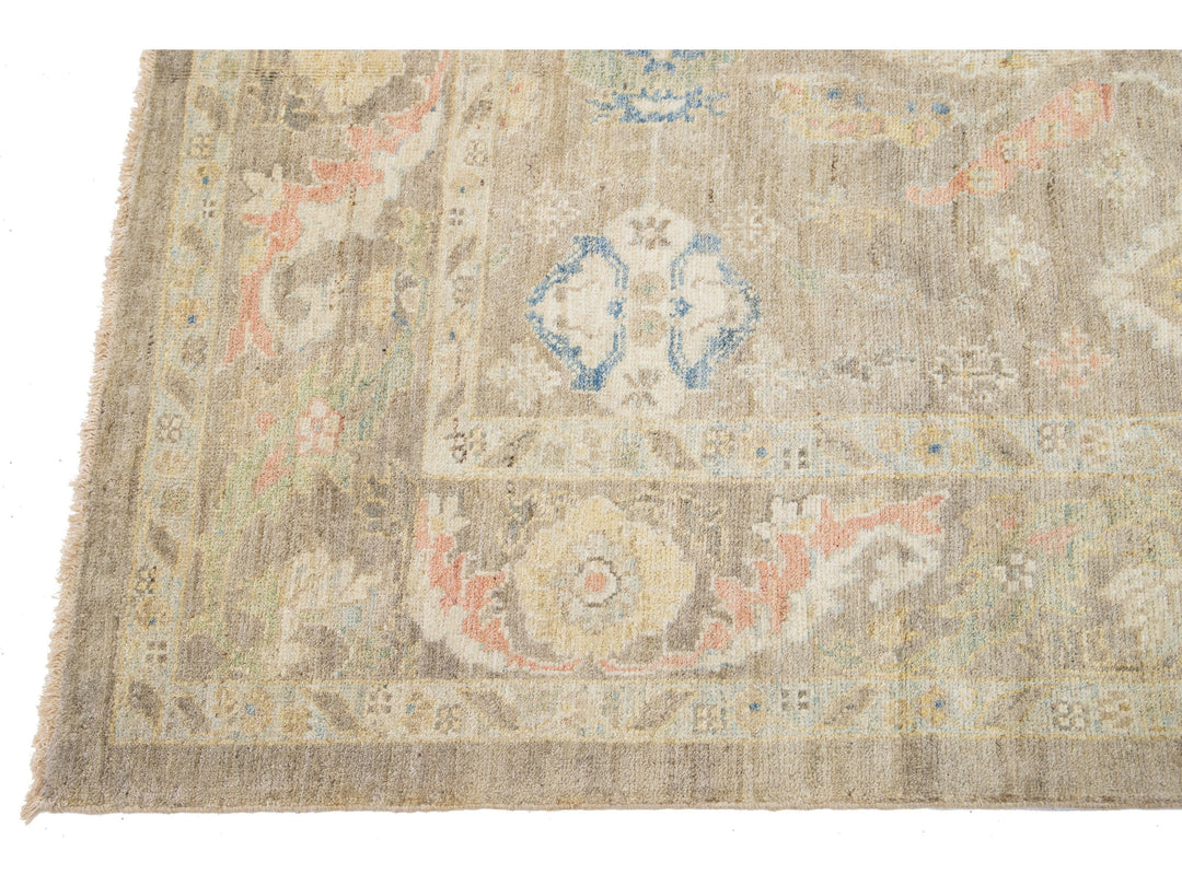 Modern Sultanabad Wool Rug 7 X 10