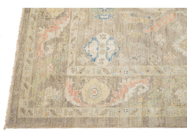 Modern Sultanabad Wool Rug 7 X 10