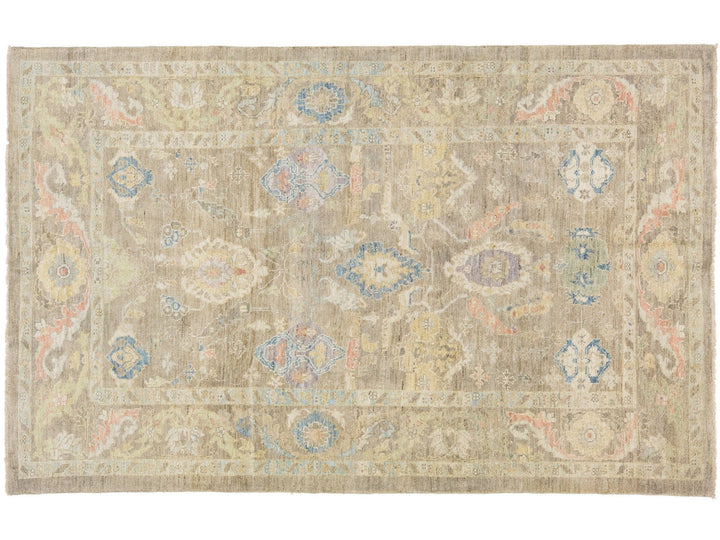 Modern Sultanabad Wool Rug 7 X 10