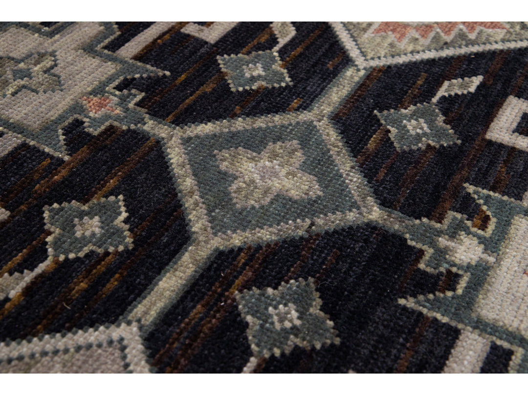 Modern Oushak Wool Rug 10 X 14