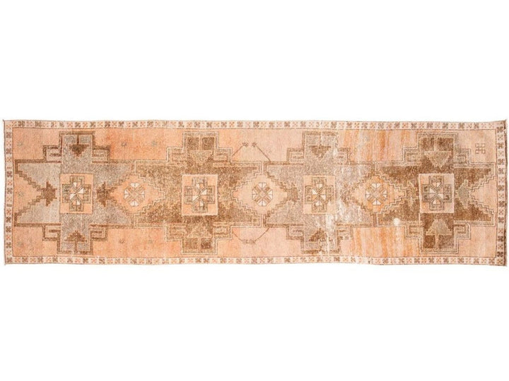 Mid-20th Century Vintage Wool Runner, 3 X 10