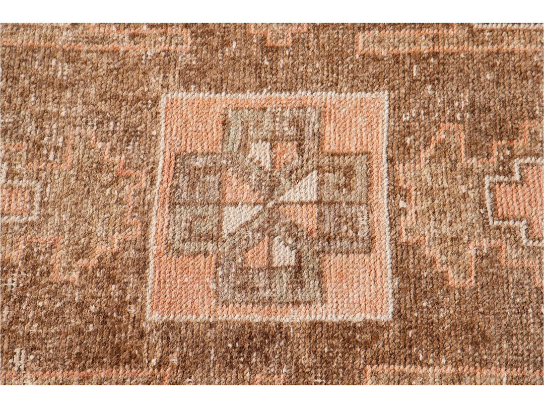 Mid-20th Century Vintage Wool Runner, 3 X 10