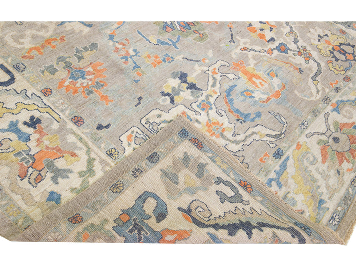 Modern Sultanabad Wool Rug 10 X 13