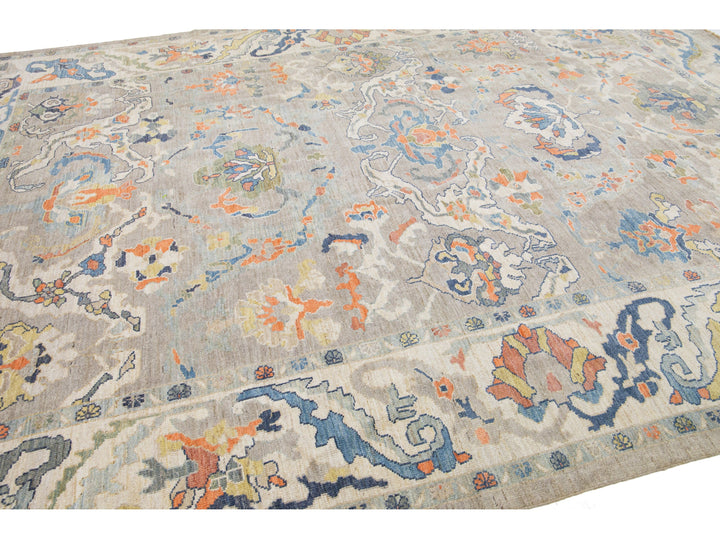 Modern Sultanabad Wool Rug 10 X 13