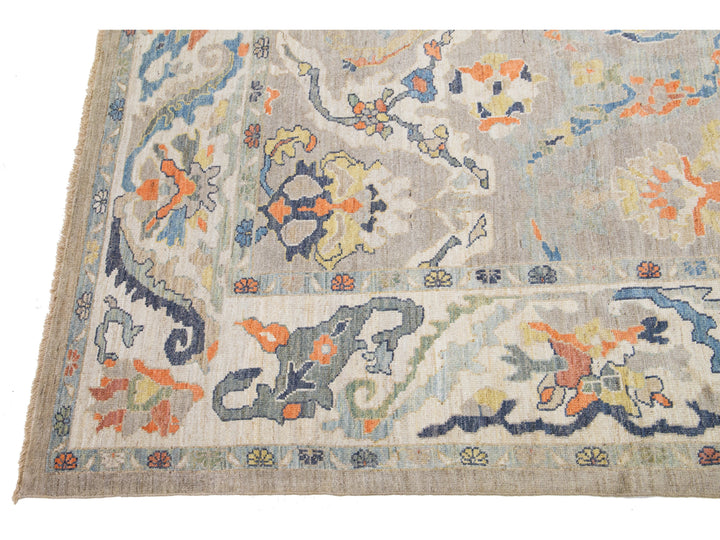 Modern Sultanabad Wool Rug 10 X 13