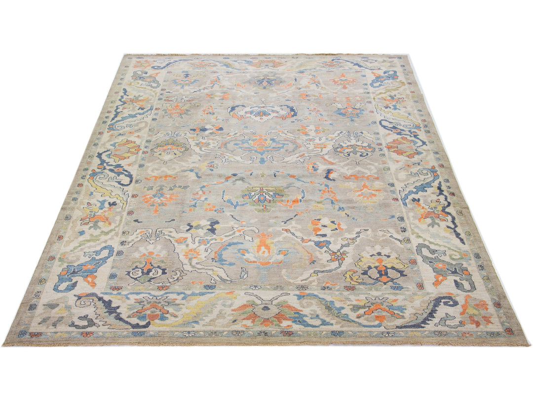 Modern Sultanabad Wool Rug 10 X 13