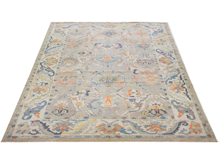 Modern Sultanabad Wool Rug 10 X 13