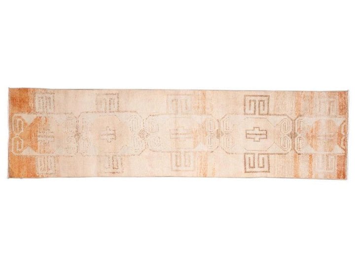 Mid-20th Century Vintage Wool Runner,3 X 10