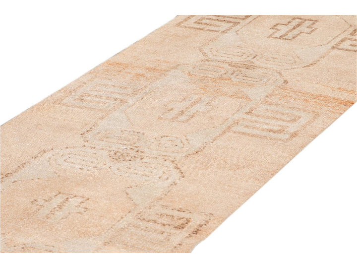 Mid-20th Century Vintage Wool Runner,3 X 10
