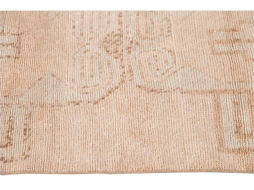 Mid-20th Century Vintage Wool Runner,3 X 10
