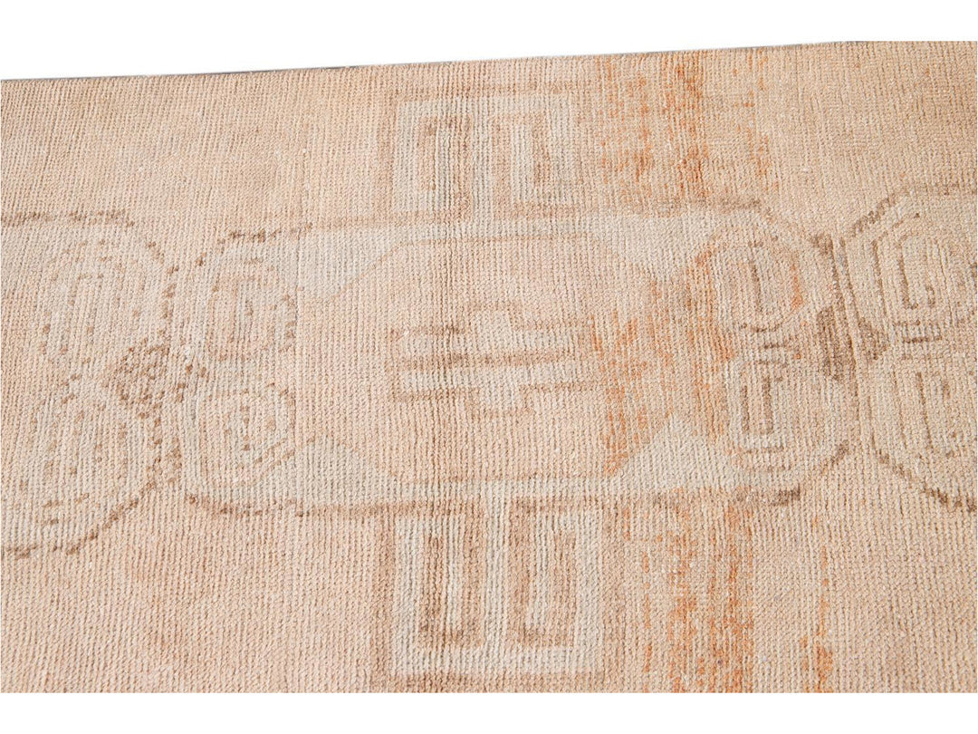 Mid-20th Century Vintage Wool Runner,3 X 10