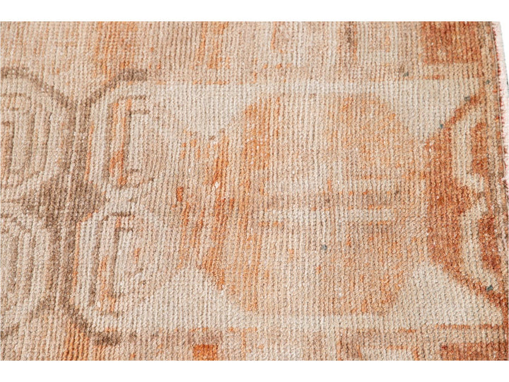 Mid-20th Century Vintage Wool Runner,3 X 10