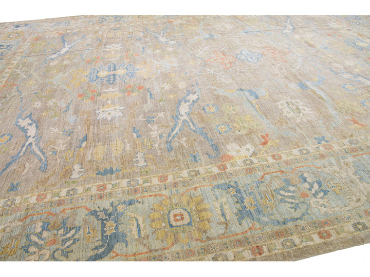 Modern Sultanabad Wool Rug 15 X 19