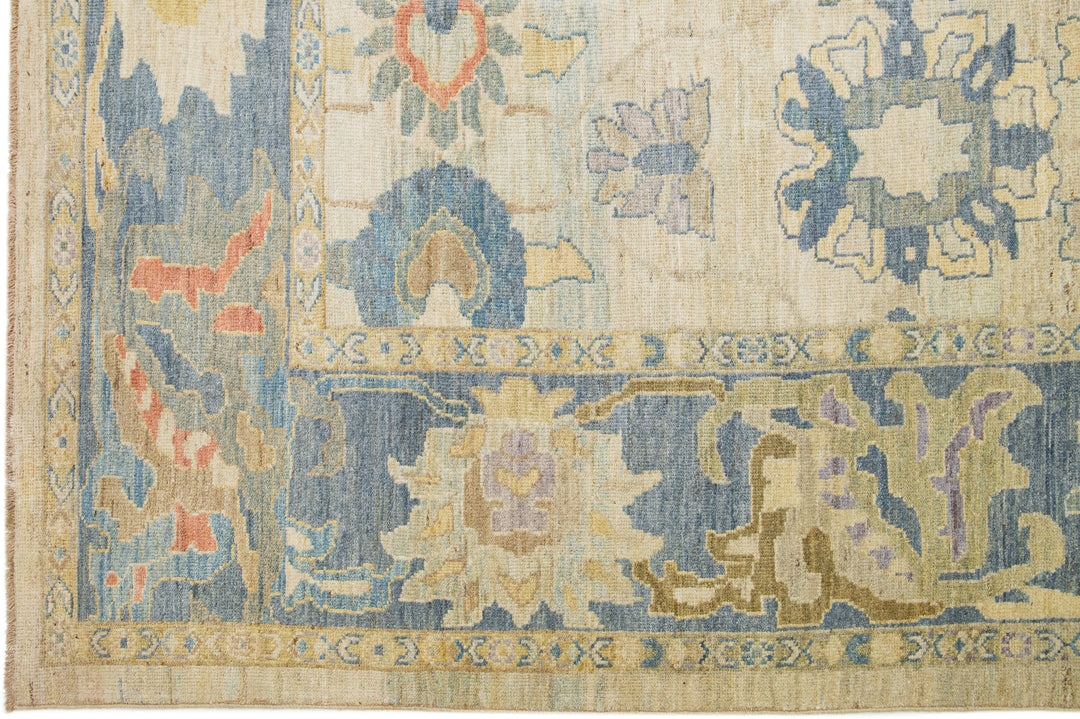 Modern Sultanabad Wool Rug 13 X 16
