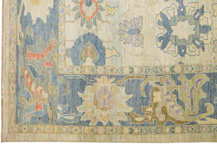 Modern Sultanabad Wool Rug 13 X 16