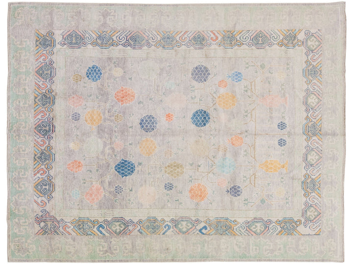 Modern Khotan Wool Rug 8 X 11