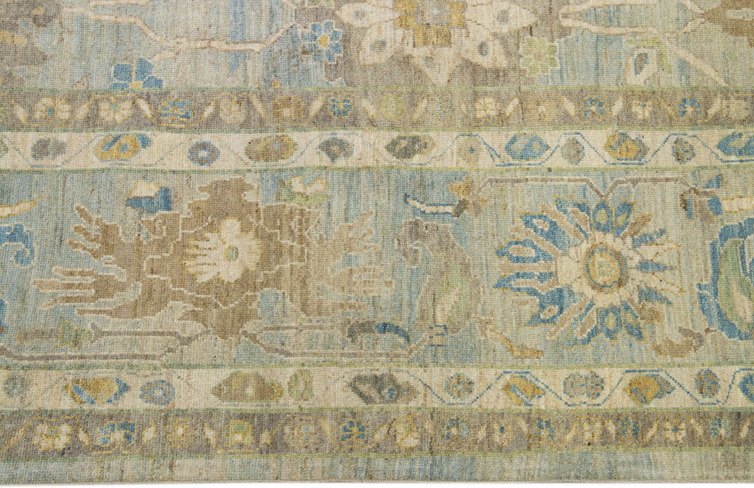 Modern Sultanabad Wool Rug 19 X 31