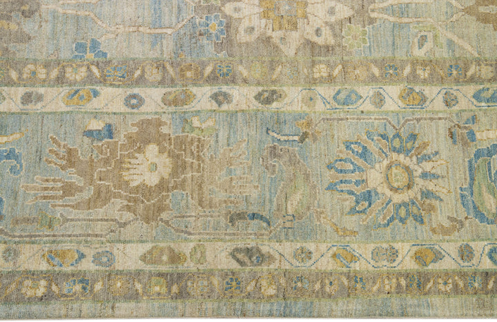 Modern Sultanabad Wool Rug 19 X 31