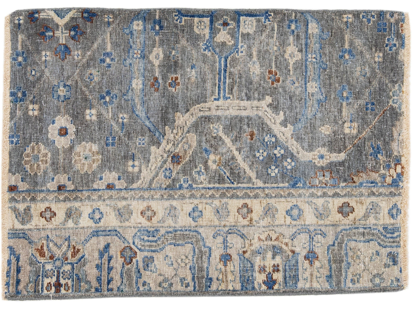 Modern Mahal Style Custom Wool Rug