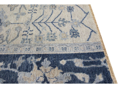 Modern Mahal Style Custom Wool Rug