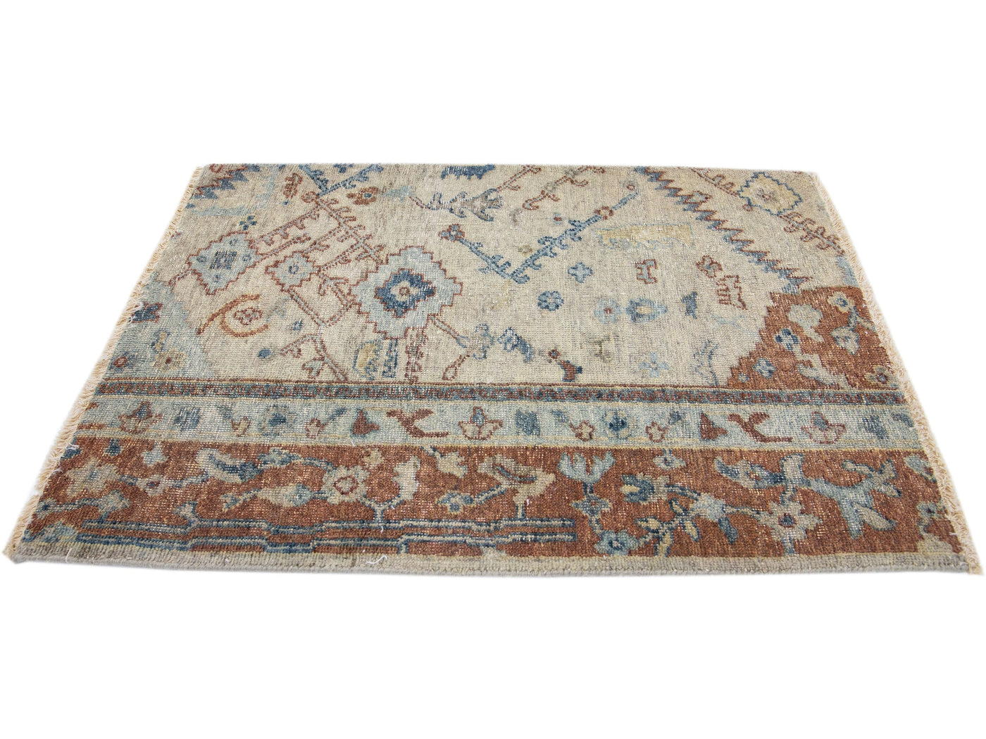 Modern Mahal Style Custom Wool Rug