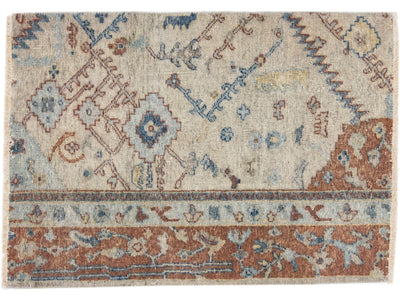 Modern Mahal Style Custom Wool Rug