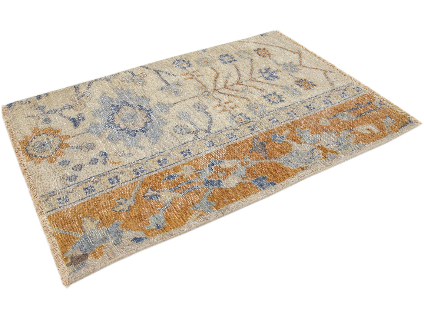 Modern Mahal Style Custom Wool Rug