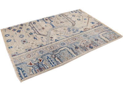 Modern Mahal Style Custom Wool Rug