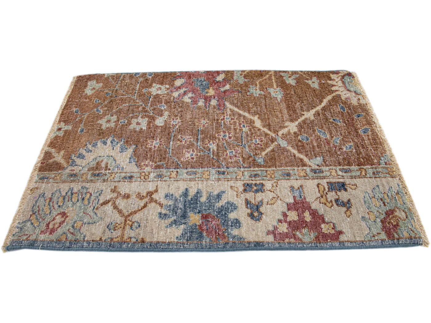 Modern Mahal Style Custom Wool Rug