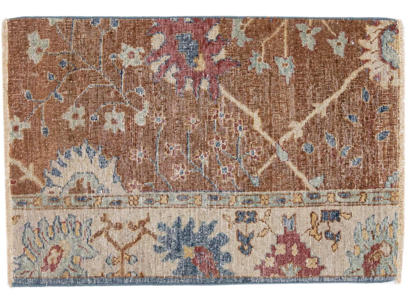 Modern Mahal Style Custom Wool Rug