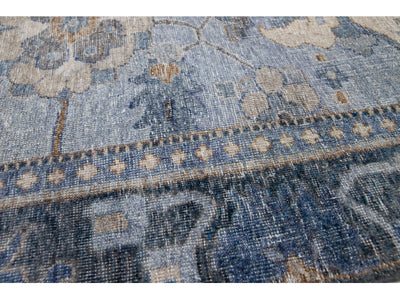 Modern Mahal Style Custom Wool Rug