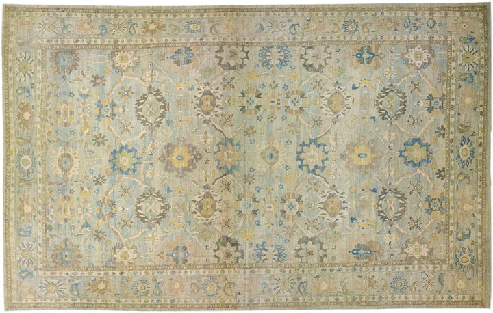 Modern Sultanabad Wool Rug 19 X 31