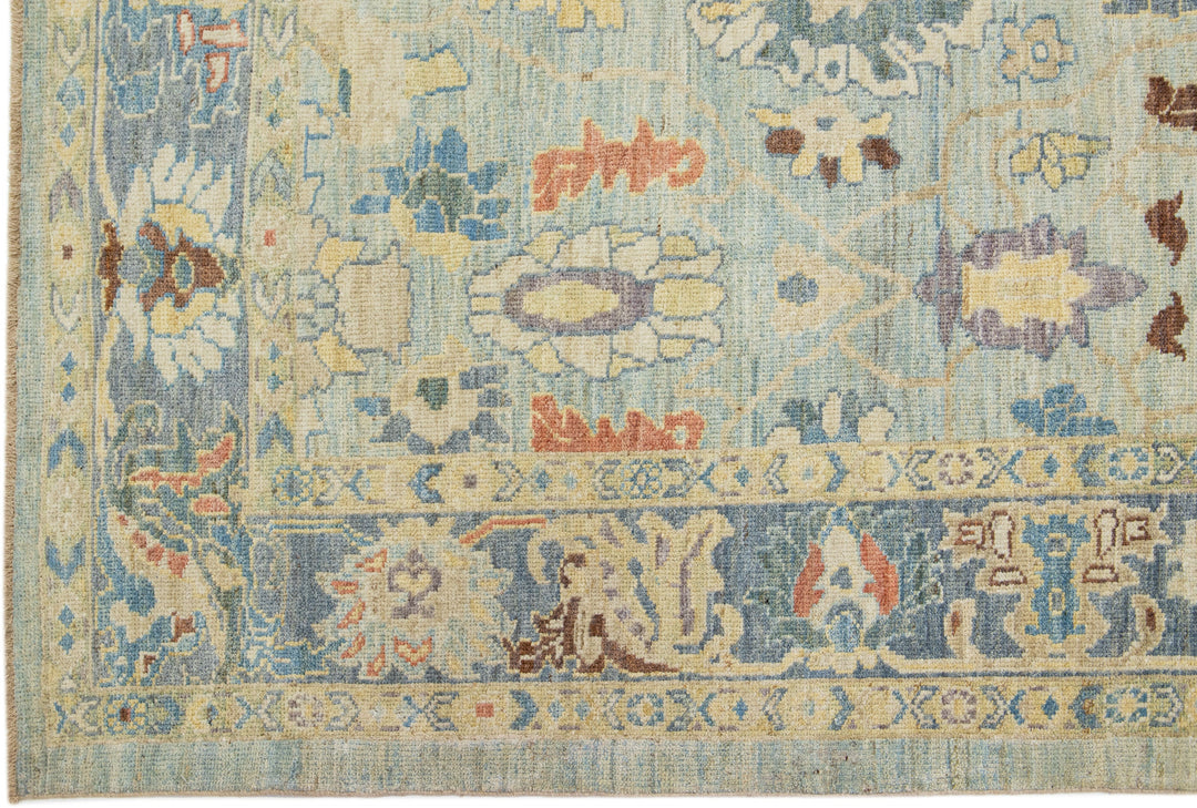 Modern Sultanabad Wool Runner 6 X 19