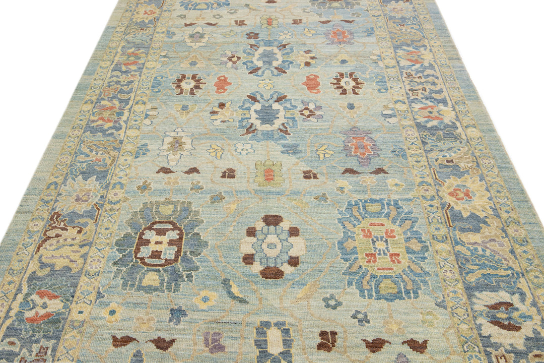Modern Sultanabad Wool Runner 6 X 19
