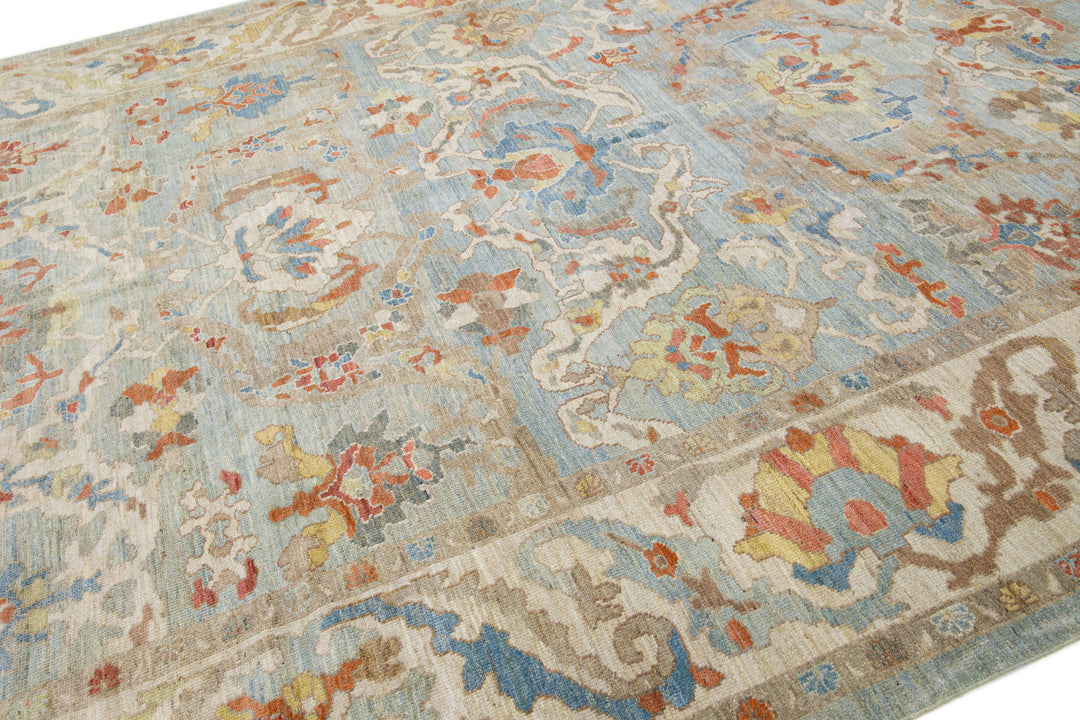 Modern Sultanabad Wool Rug 10 X 15