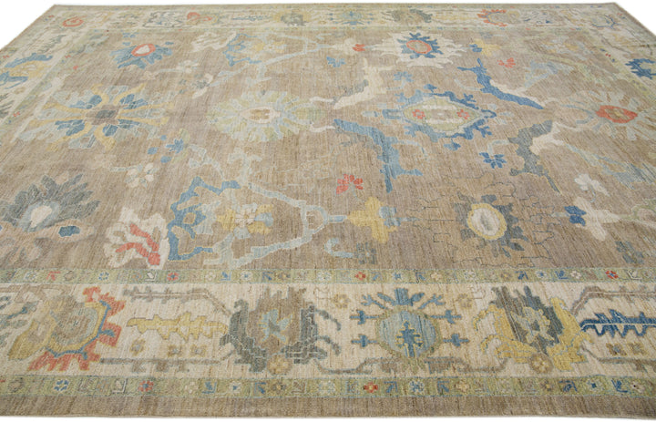 Modern Sultanabad Wool Rug 10 X 14