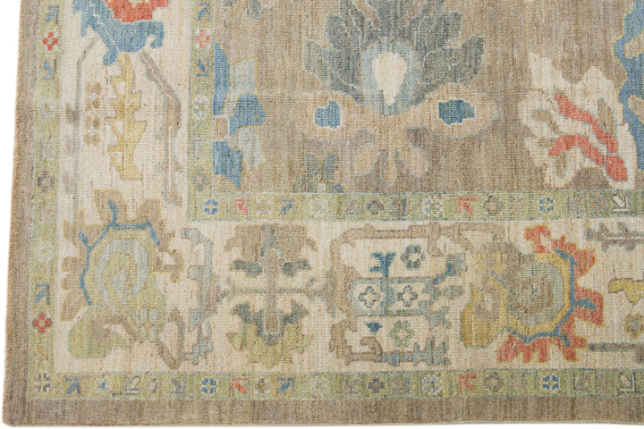 Modern Sultanabad Wool Rug 10 X 14
