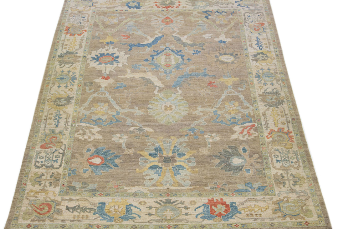 Modern Sultanabad Wool Rug 10 X 14