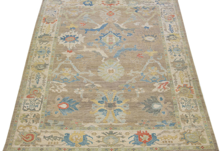 Modern Sultanabad Wool Rug 10 X 14