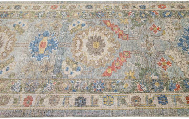 Modern Sultanabad Wool Runner 4 X 21
