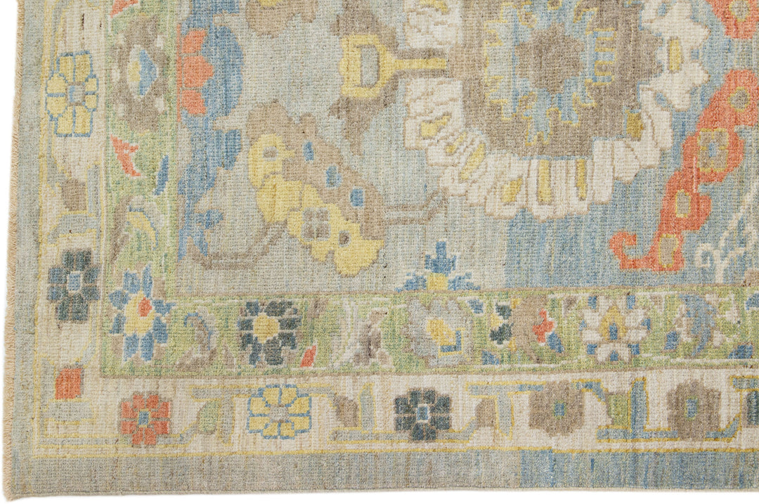 Modern Sultanabad Wool Runner 4 X 21