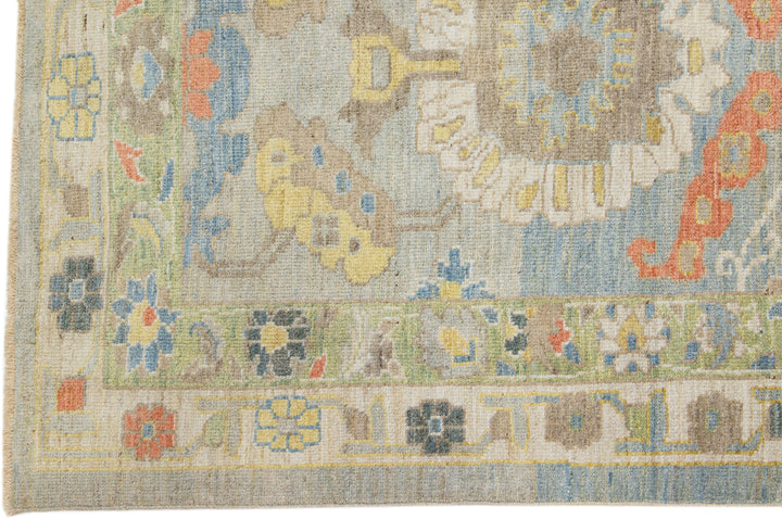 Modern Sultanabad Wool Runner 4 X 21