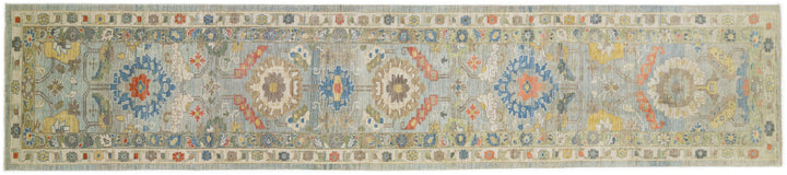 Modern Sultanabad Wool Runner 4 X 21