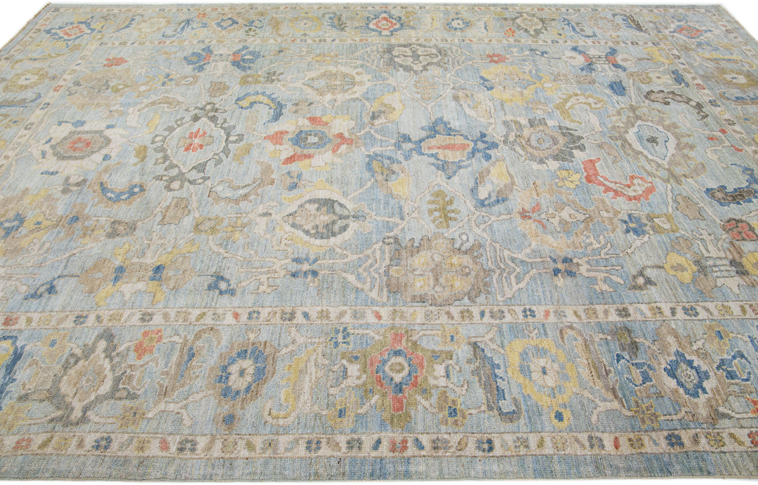 Modern Sultanabad Wool Rug 9 X 12