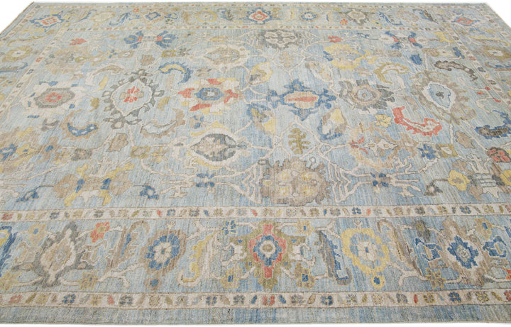 Modern Sultanabad Wool Rug 9 X 12