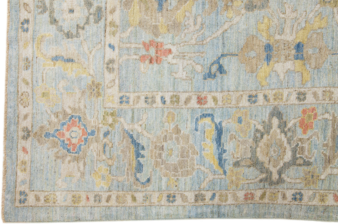 Modern Sultanabad Wool Rug 9 X 12