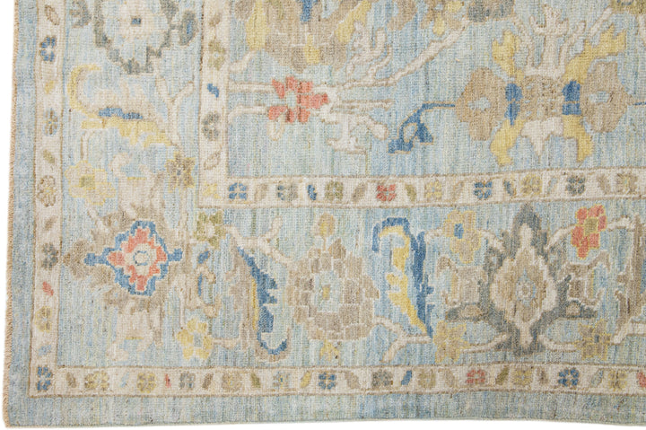 Modern Sultanabad Wool Rug 9 X 12