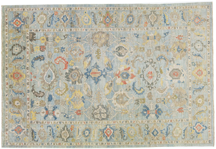 Modern Sultanabad Wool Rug 9 X 12