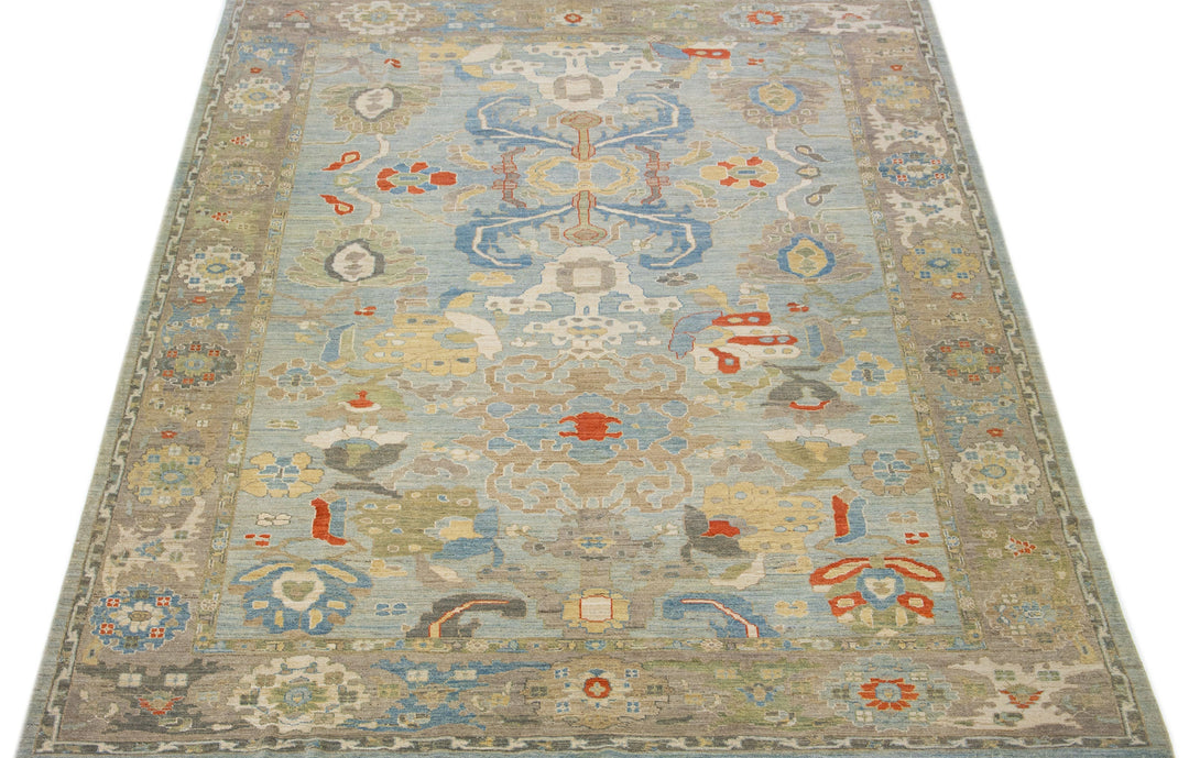 Modern Sultanabad Wool Rug 11 X 15