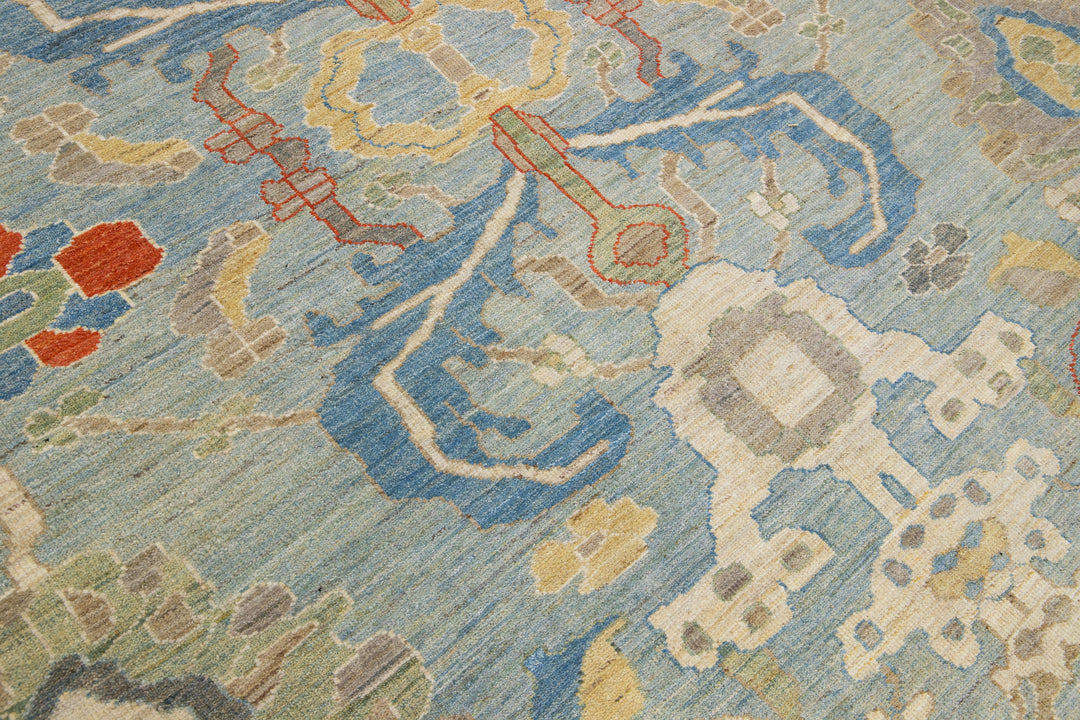 Modern Sultanabad Wool Rug 11 X 15